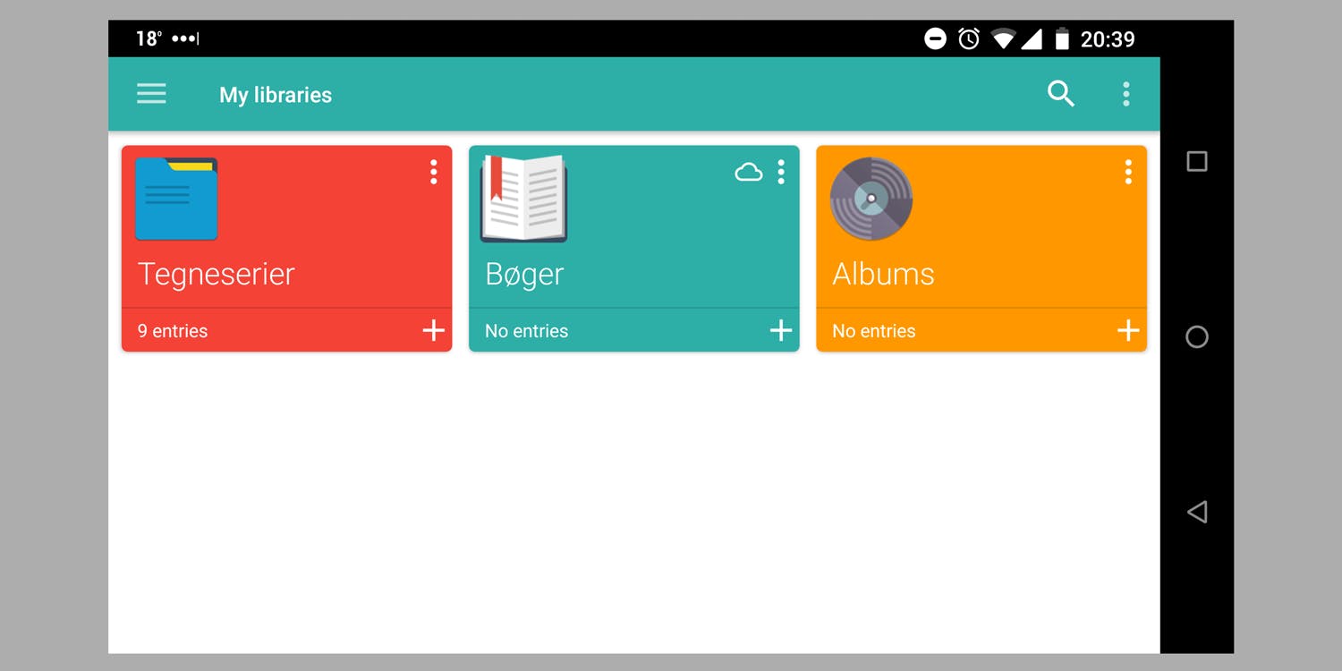 Tilføj titler: Memento Database